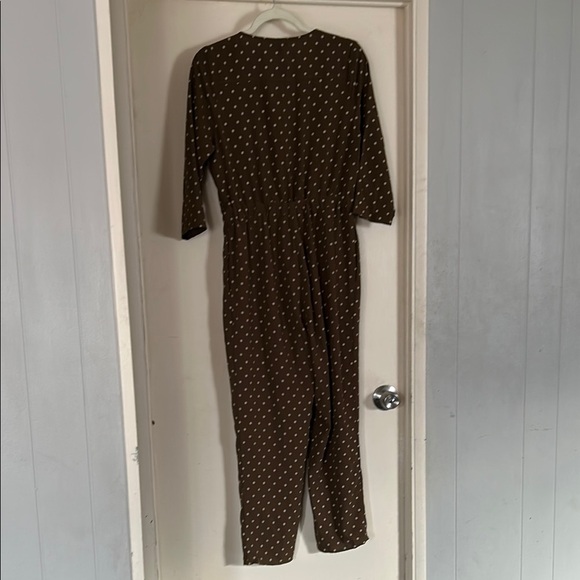 Roolee Brown Jumpsuit with White Dots - Picture 3 of 8